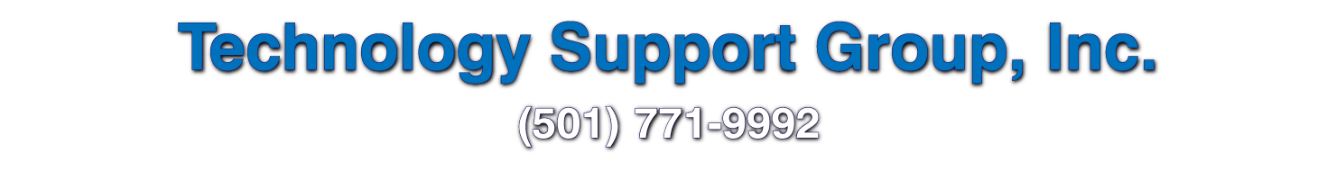 Technology Support Group provides computer support and networking services in the Little Rock Area